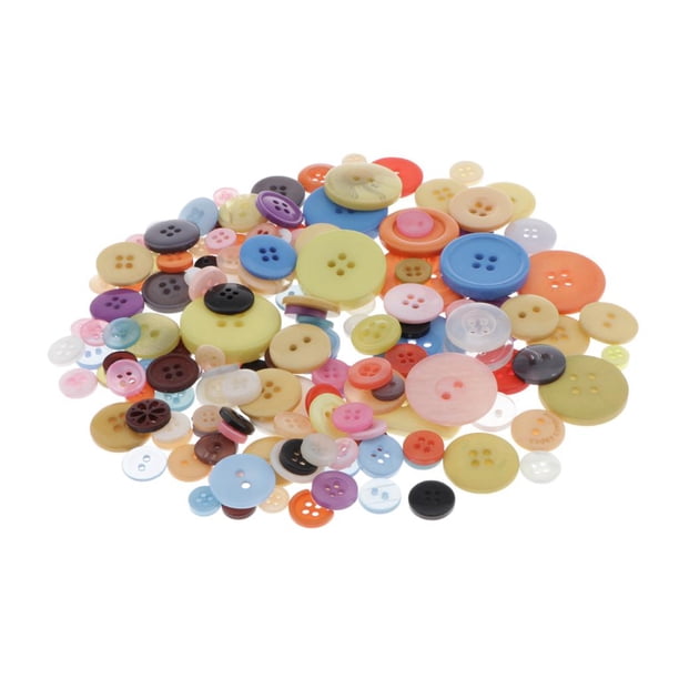 1 paquete de botones planos de resina de colores , cierre de costura para adorno DIY, 150g Multicolor 2 Hugo Botones de costura de resina