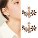 thumbnail image 3 of Moda pequeña flor fresca del sol con incrustaciones de color pequeña flor Stud Pendientes Frontera Oreja Joyería, 3 of 4