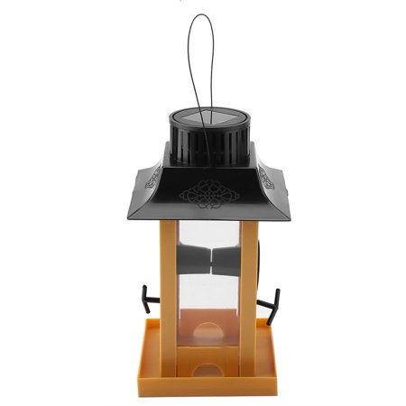 Topincn Solar Led Light Bird Feeder Station Hanging Pigeon Crow