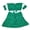 Green, variant on 2Pcs/Set Crochet Bikini Set Knitted Hollow Fabric Lace-up Top High Waist Mini Skirt Swimwear Handmade Crochet Beachwear