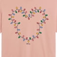 thumbnail image 2 of Disney - Christmas Lights Mickey Head - Juniors Cropped Graphic T-Shirt, 2 of 4