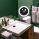 thumbnail image 2 of Tapón de desagüe para lavabo de baño, construcción de latón macizo con tratamiento de superficie negro mate, diseño emergente universal, prevención de óxido, dos capas de silicona gruesas de sellado,, 2 of 5