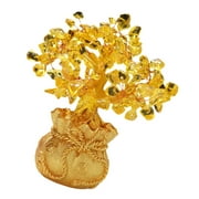 Tablescape Decor Plant Decorations Citrine Money Tree Feng Shui Botanical Yellow Gifts Business Trees