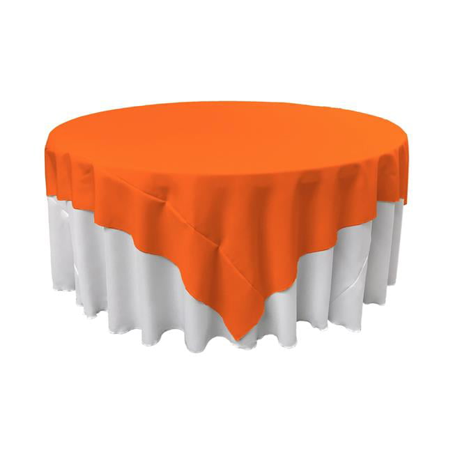 Choose Size Below Polyester Poplin Square Tablecloth Orange