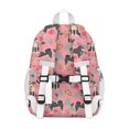 thumbnail image 3 of Shiba Inu Dog and Flower Floral Backpack for School,Cute School Bag,Schoolbag with Adjustable Shoulder Straps & Padded Back,15"x11.42"x5.5", 3 of 6