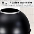 thumbnail image 4 of Acekid 17 Gal / 65L Open Top Trash Can Commercial Grade Heavy Duty Tall Commercial Trash Can Brushed Stainless Steel for Outdoor | Kitchen Waste Bins, 4 of 8