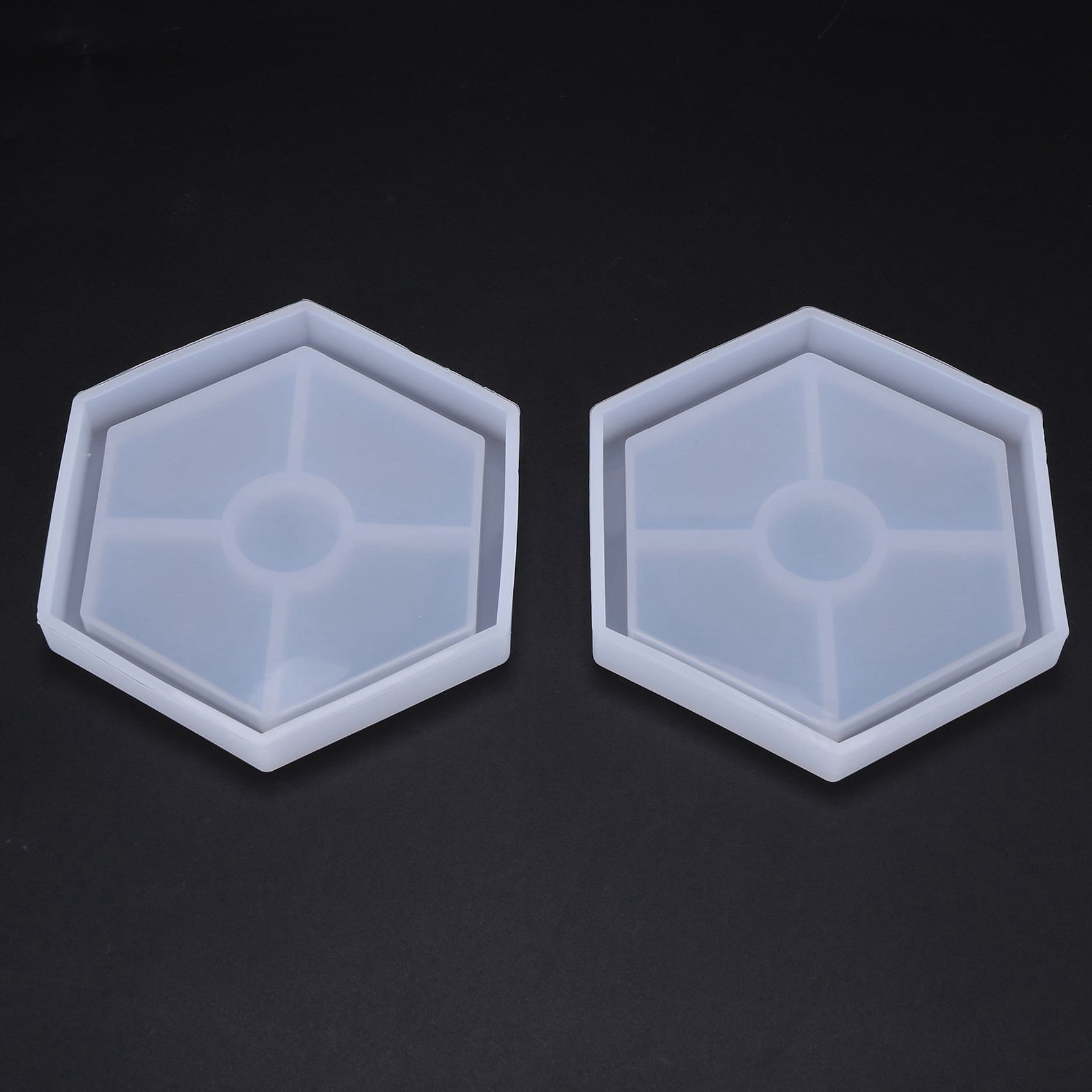 16 Pack Hexagon Silicone Coaster Molds Resin Mold, Epoxy for Casting with Resin, Concrete, Cement