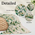 thumbnail image 2 of St Patrick's Day Pillow Covers, Linen Long Throw Pillow Case, Spring Leaves Green Flowers Plants Beige Holiday Pillow Protector Decorative Cushion Cover for Living Room/Bedroom 12" x 20", 2 of 8