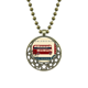 thumbnail image 1 of Londres Gran Bretaña sello de dos plantas, Inglaterra Reino Unido Colgante Estrella Collar Luna Cadena Joyas Unbranded M, 1 of 3