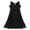 Black, variant on YEAHDOR Kids Girls Chiffon Party Romper Maxi Dress Birthday Party Pageant Ball Gown