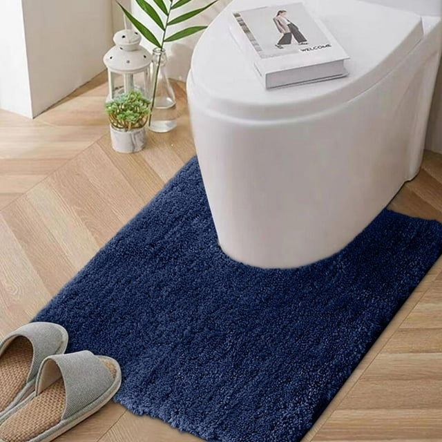 Feltree Microfiber Bath Mat Non-Slip Super Absorbent Quick Dry 20x20 Inches Machine Washable Bathroom Rug