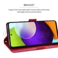 thumbnail image 3 of TECH CIRCLE For iPhone 14 Pro Max Wallet Case, Embossed Patterned Premium PU Leather [Kickstand] [Card Slots] [Wrist Strap] [6.7 inch] Phone Cover for iPhone 14 Pro Max, Red, 3 of 8