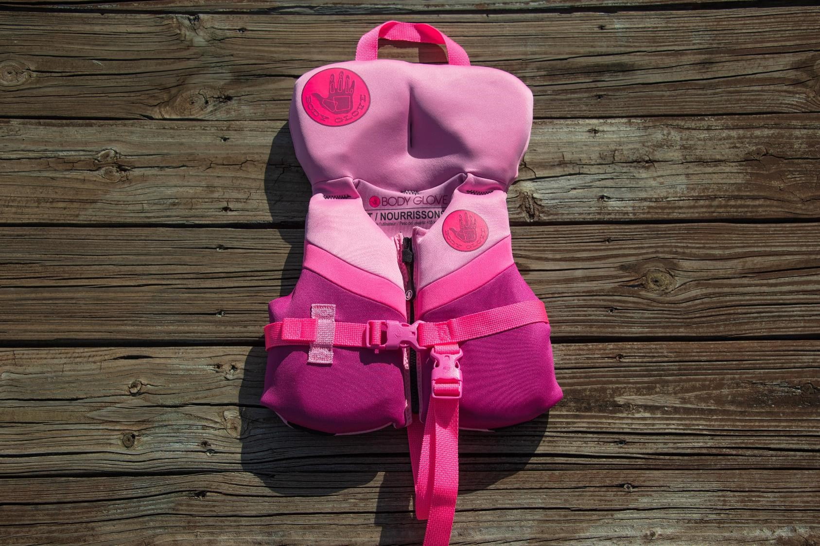 Body Glove Infant's Neoprene PFD Life Jacket and Vest, Girl, 20-30 lbs., Pink