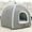 Gray, variant on Cat Bed for Indoor Cats - Cat Cave Bed Cat House Cat Tent with Removable Washable Cushioned Pillow