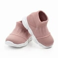 thumbnail image 3 of Dakaela Baby Boy Girl Sock Shoes Infant Non Slip Walking Shoes House Slippers Soft Rubber Sole Breathable Toddler Outdoor Sneakers Pink 4, 3 of 6