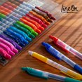 thumbnail image 3 of Colored Gel Pens, Lineon 20 Colors Retractable Gel Ink Pens with Grip, Medium Point(0.7mm) Smooth W, 3 of 8
