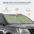 thumbnail image 4 of Hirioo Pig Face With Sunflower for 2PCS Windshield Sun Shade Foldable | Front Windshield Shade for Sun, Heat and UV Rays-Medium, 4 of 6