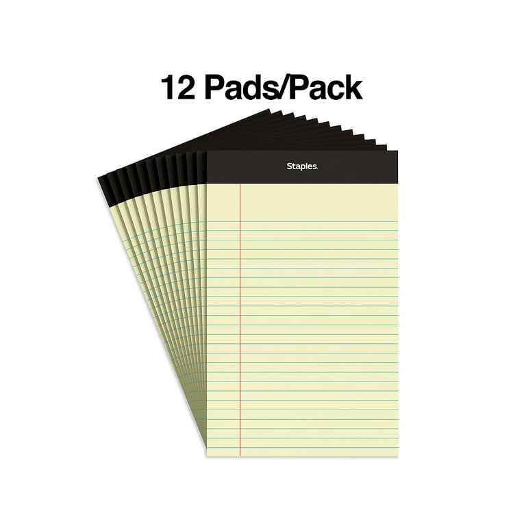 Yellow Legal Pads, Note Pads, 4 x 6 Inch, 8 Pack, 30 Sheets/Pad, Narrow  Ruled, Small Notepads Yellow Paper, Micro Perforated Memo Pads, Lined  Writing