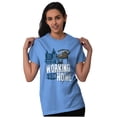 thumbnail image 3 of Funny Hunting Work From Home Hunters Plus Size Crewneck Graphic Tee Shirt Brisco Brands 2X, 3 of 5