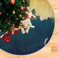 thumbnail image 5 of FMSHPON Crescent Moon Xmas Christmas Tree Skirt Stand Mat for Holiday Party Decoration Indoor Outdoor 48 inches, 5 of 6