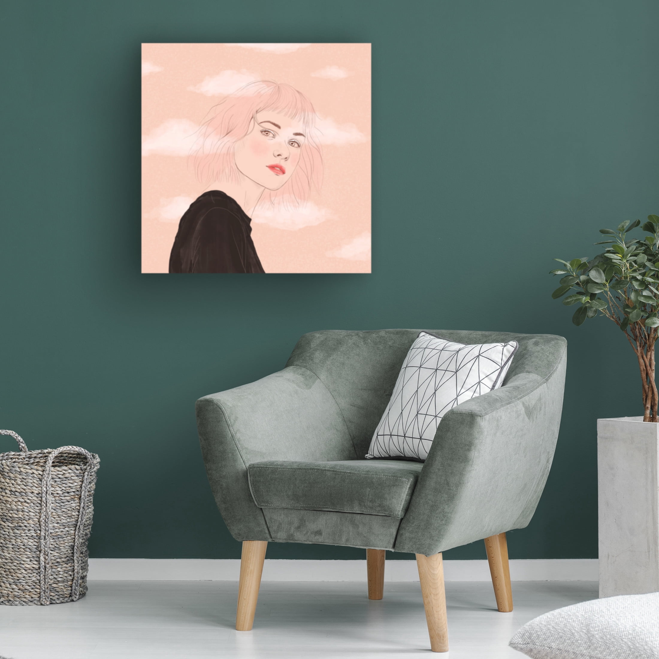 Trademark Fine Art Petra Holikova Head in the Clouds Canvas Wall Art