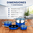 thumbnail image 3 of Juego Batería De Cocina 8 Piezas Acero Inoxidable Kitchenes, 3 of 7