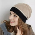 thumbnail image 2 of Fall & Winter Chic: Color-Block Knit Ear Warmer Beanie for Women - Cozy Turban-Style Pull-On Hat, 2 of 6