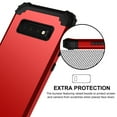 thumbnail image 6 of Dteck Galaxy S10 Case, Dteck Heavy Dual Layer Rugged Shockproof Case Hard PC Protective Back Cover For Samsung Galaxy S10, Red, 6 of 10