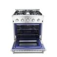 thumbnail image 4 of Thor Kitchen 30 Inch Professional 4 Burner Gas Range Oven, Stainless Steel, 4 of 4