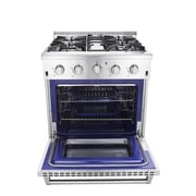 Thor Kitchen 30 Inch Professional 4 Burner Gas Range Oven, Stainless Steel