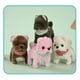 thumbnail image 3 of Electric plush toy puppy can walk, bark, nod and wag its tail 1-3 pet playhouse children's toys (vertical eared teddy bear [brown]), 3 of 5
