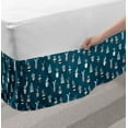 thumbnail image 2 of Cactus Bed Skirt, Funny Succulents in Pots Desert Plantation, Elastic Bedskirt Dust Ruffle Wrap Around for Bedding Decor, 4 Sizes, Petrol Blue Multicolor, by Ambesonne, 2 of 2