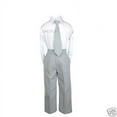 thumbnail image 5 of Baby Boys Toddler Teen Wedding Formal Party Vest Set Silver Gray Grey Suits S-20, 5 of 5