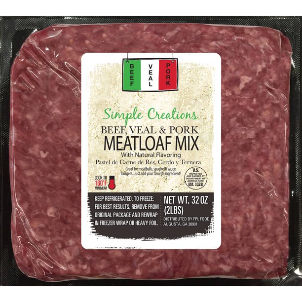 Ground Beef 1lb Meatloaf Mix Brick Walmart Com Walmart Com