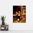 thumbnail image 2 of Beaufain Irving An Amused Reader 1876 Painting Extra Large XL Wall Art Poster Print, 2 of 3