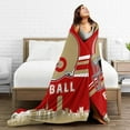 thumbnail image 3 of San Francisco Throw Blanket 60x50 Inch Football Team Color Flannel Blanket Soft Lightweight for Sofa Bed Gifts for Men Women Boy, 3 of 6