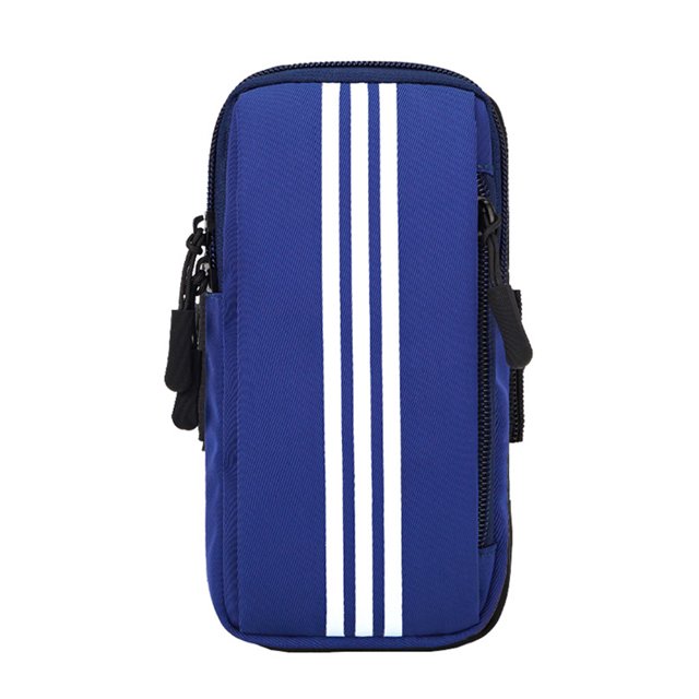 Eigraketly Cierre de cremallera Bolsa para el brazo del teléfono móvil Senderismo Correr Bolsa de almacenamiento ajustable Fitness Entrenamiento Teléfono Ropa Deportiva, Zapatos Azul Eigraketly OD028879-02B