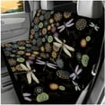thumbnail image 3 of Yuyamidu Boho Car Seat Cover Full Set with Steering Wheel Cover Seat Belt Cover Dragonfly Center Console Cover Headrest Covers Keychain Coaster Universal Fit, 14 Piece, 3 of 7