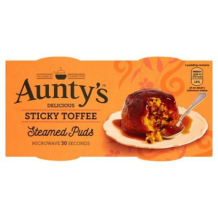 Auntys Sticky Toffee Puddings 2 X 95G (Pack of 2) (Best Sticky Toffee Pudding)
