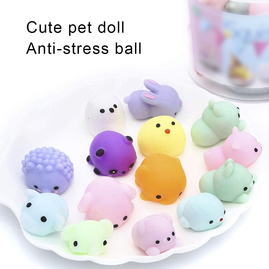 64/36/24pcs Squishy Toy Cute Funny Sensory Decompression