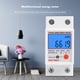 thumbnail image 2 of Monofásico Dos hilos LCD Pantalla digital Wattímetro Consumo de energía Energía Ehuebsd Medidor eléctrico kWh CA 230V 50Hz Carril DIN eléctrico, 2 of 7