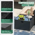 thumbnail image 6 of Clouddwell 10-Piece Patio Furniture Set on Sale, Black Rattan Wicker Outdoor Sectional Sofa Couch with Table Patio Conversation Set for Lawn& Backyard, Beige, 6 of 6