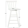 thumbnail image 3 of SAFAVIEH Tage Modern Style Swivel Counter Stool, White (17.3 in. W x 17.1 in. D x 37.8 in. H), 3 of 11