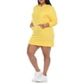 thumbnail image 3 of White Mark Plus Size Hoodie Sweatshirt Dress, 3 of 5