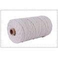 thumbnail image 1 of 3mm 100% Cotton Cord Colorful Cord Rope Beige Twisted Craft Macrame String DIY Home Textile Wedding Decorative Supply 100m, 1 of 1
