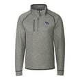 thumbnail image 2 of Men's Cutter & Buck Heather Gray Tennessee Titans Big & Tall Mainsail Sweater-Knit Raglan Half-Zip Jacket, 2 of 3
