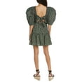 thumbnail image 2 of SEA NY womens  Lilly Print Smocked Dress, XS, Black, 2 of 3