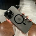 thumbnail image 3 of Luxury Shockproof Transparent Silicone Cover Magsafe Wireless Case Camera Lens Protection for iPhone 15 14 13 12 11 Pro Max For iPhone 14 Pro CHINA, 3 of 5
