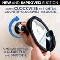 thumbnail image 4 of MIRRORVANA Fogless Shower Mirror for Shaving with Razor Holder, Upgraded Suction, Anti Fog Shatterproof Surface and 360° Swivel, 8-Inch, 4 of 6