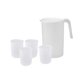thumbnail image 3 of Jarra de agua de gran capacidad y 4 tazas, ligera, resistente al calor de -20  degreeC a blanco, 3 of 9